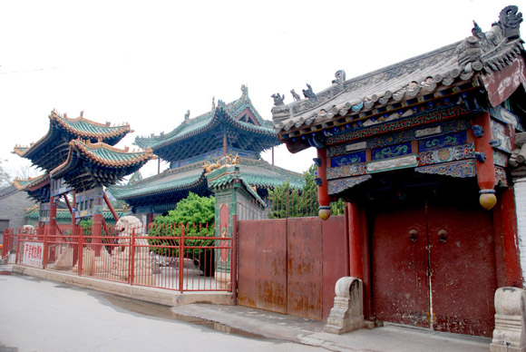 4-府城隍庙牌楼、山门、八字墙、垂花门侧面